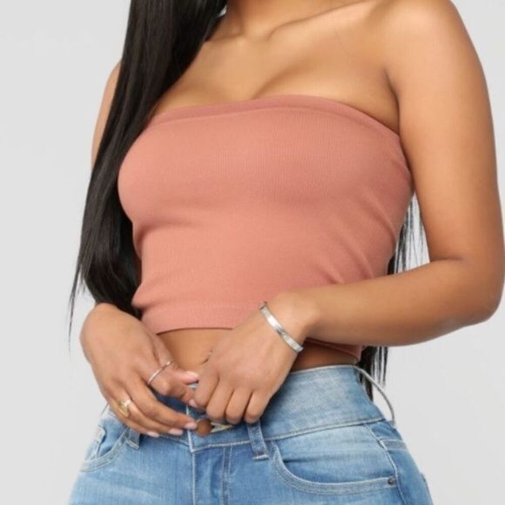 Kayla Seamless Bandeau - Cognac